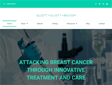 Tablet Screenshot of breastoncology.com